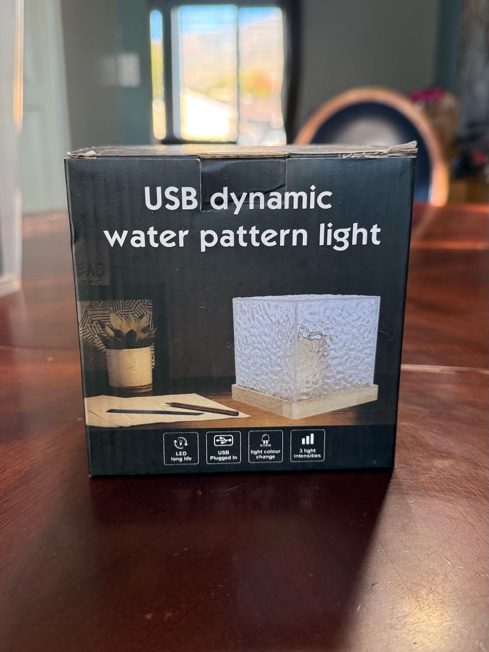 USB Dynamic Water Pattern Light - White